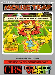 Box cover for Mouse Trap on the Coleco Vision.