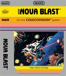 Box cover for Nova Blast on the Coleco Vision.