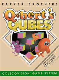 Box cover for Q*bert's Qubes on the Coleco Vision.