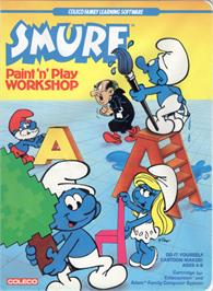 Box cover for Smurf: Paint 'n' Play Workshop on the Coleco Vision.