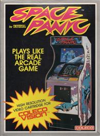 Box cover for Space Panic on the Coleco Vision.