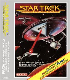 Box cover for Star Trek Strategic Operations Simulator on the Coleco Vision.