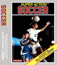Box cover for Super Action Soccer on the Coleco Vision.