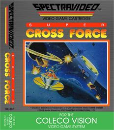 Box cover for Super Cross Force on the Coleco Vision.