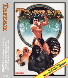 Box cover for Tarzan: From Out Of The Jungle... on the Coleco Vision.