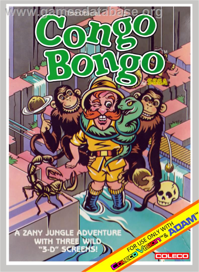 Congo Bongo - Coleco Vision - Artwork - Box