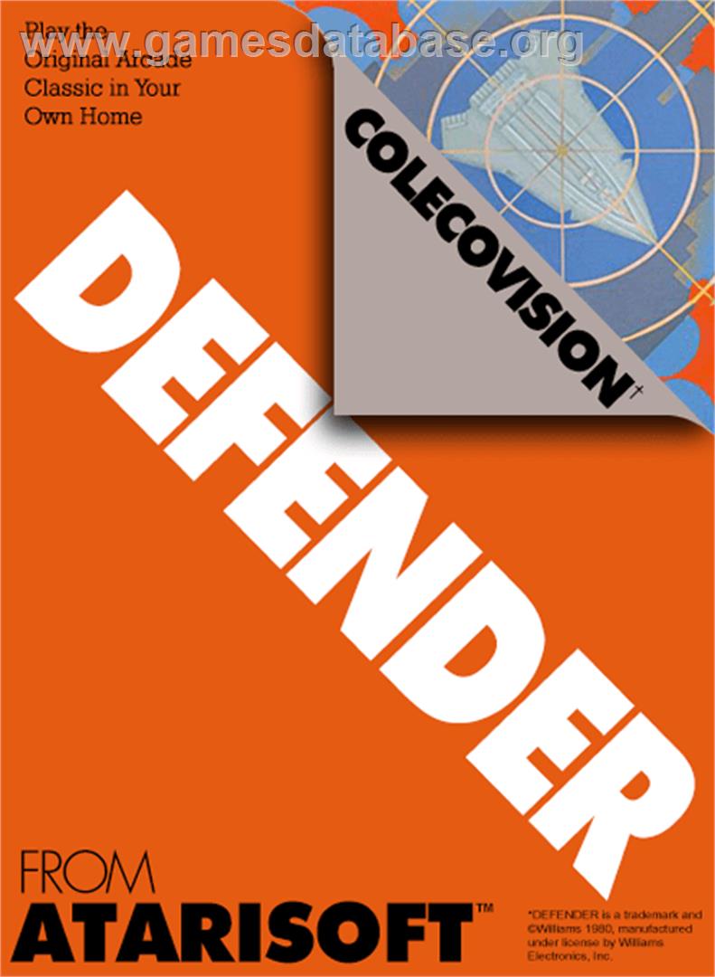 Defender - Coleco Vision - Artwork - Box