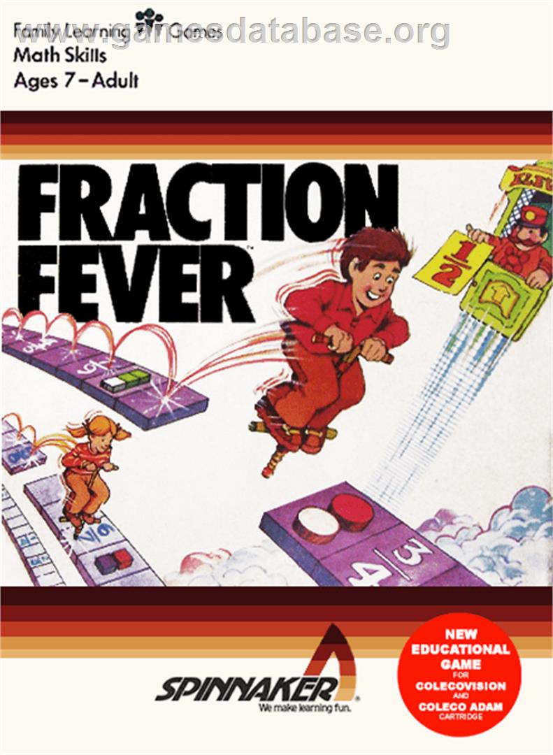 Fraction Fever - Coleco Vision - Artwork - Box