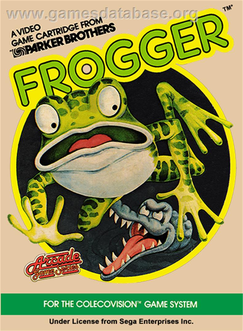 Frogger - Coleco Vision - Artwork - Box