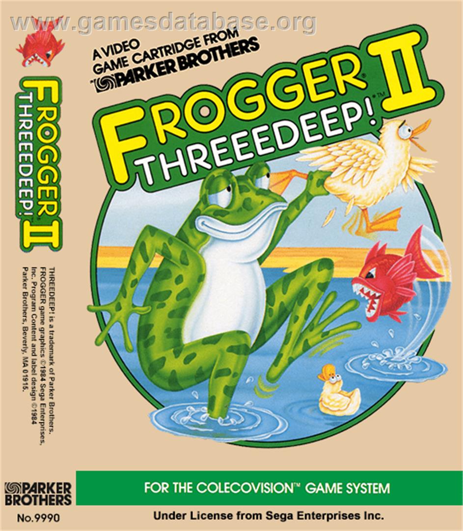 Frogger 2: Three Deep - Coleco Vision - Artwork - Box