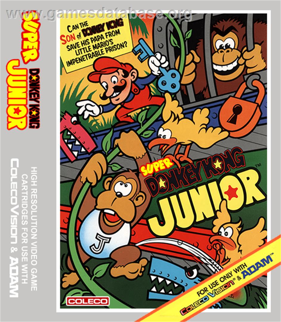 Super DK! Junior - Coleco Vision - Artwork - Box