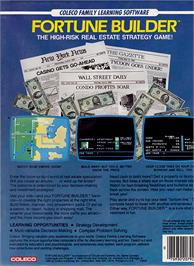 Box back cover for Fortune Builder on the Coleco Vision.