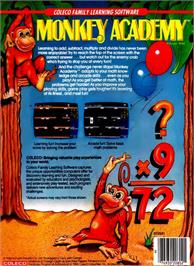 Box back cover for Monkey Academy on the Coleco Vision.