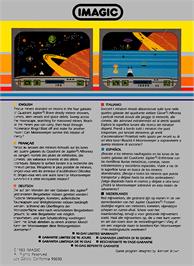 Box back cover for Moonsweeper on the Coleco Vision.