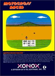 Box back cover for Motocross Racer on the Coleco Vision.