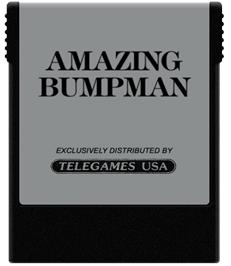 Cartridge artwork for Amazing Bumpman on the Coleco Vision.