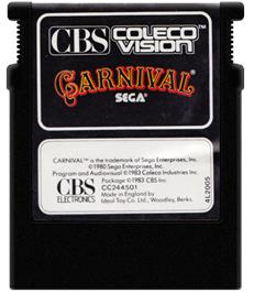 Cartridge artwork for Carnival on the Coleco Vision.