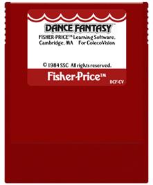 Cartridge artwork for Dance Fantasy on the Coleco Vision.
