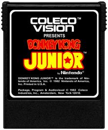 Cartridge artwork for Donkey Kong Junior on the Coleco Vision.