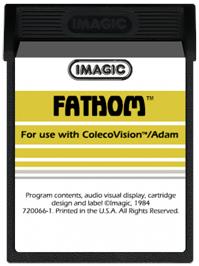 Cartridge artwork for Fathom on the Coleco Vision.