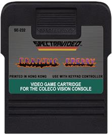 Cartridge artwork for Frantic Freddy on the Coleco Vision.