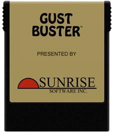 Cartridge artwork for Gust Buster on the Coleco Vision.