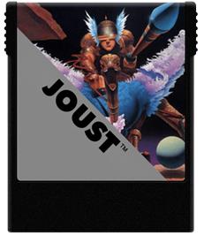 Cartridge artwork for Joust on the Coleco Vision.