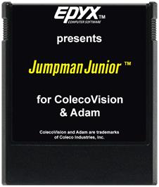 Cartridge artwork for Jumpman Junior on the Coleco Vision.