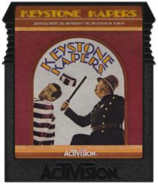 Cartridge artwork for Keystone Kapers on the Coleco Vision.