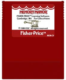 Cartridge artwork for Memory Manor on the Coleco Vision.