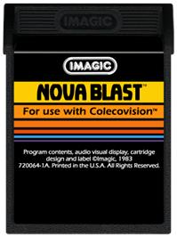 Cartridge artwork for Nova Blast on the Coleco Vision.