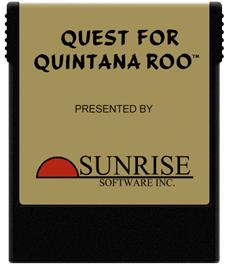 Cartridge artwork for Quest for Quintana Roo on the Coleco Vision.