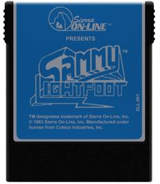 Cartridge artwork for Sammy Lightfoot on the Coleco Vision.