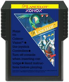 Cartridge artwork for Sir Lancelot on the Coleco Vision.