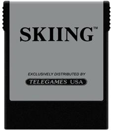 Cartridge artwork for Skiing on the Coleco Vision.