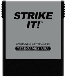 Cartridge artwork for Strike It on the Coleco Vision.