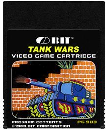 Cartridge artwork for Tank Wars on the Coleco Vision.