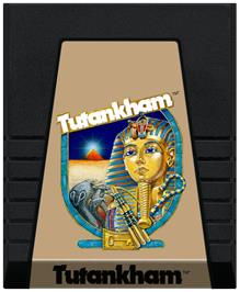 Cartridge artwork for Tutankham on the Coleco Vision.
