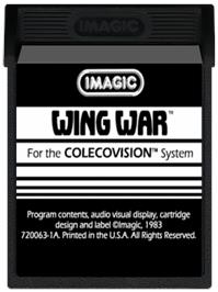 Cartridge artwork for Wing War on the Coleco Vision.