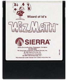 Cartridge artwork for Wizard of Id's Wizmath on the Coleco Vision.