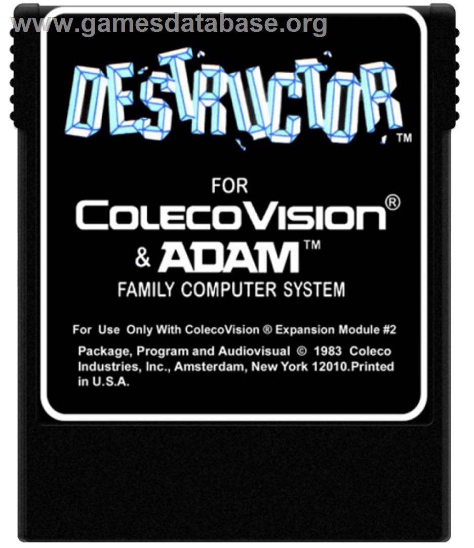 Destructor - Coleco Vision - Artwork - Cartridge