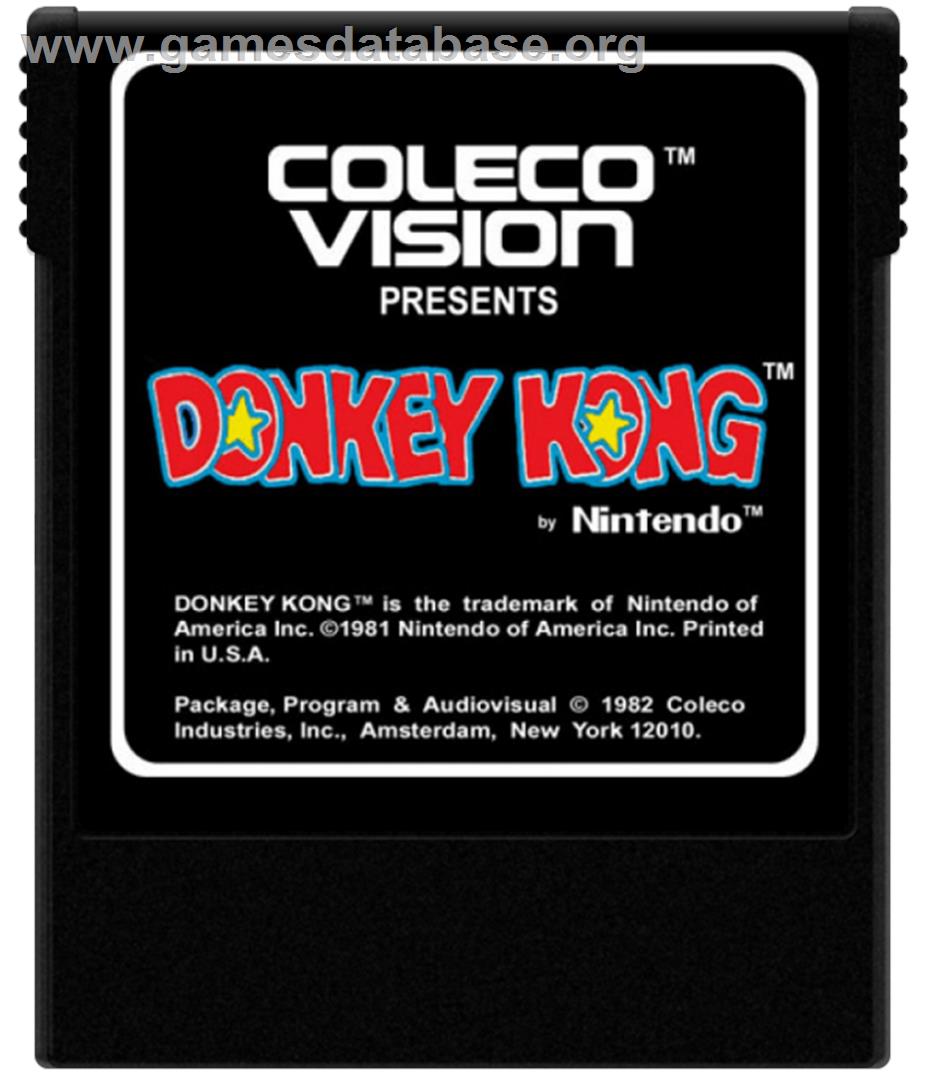Donkey Kong - Coleco Vision - Artwork - Cartridge