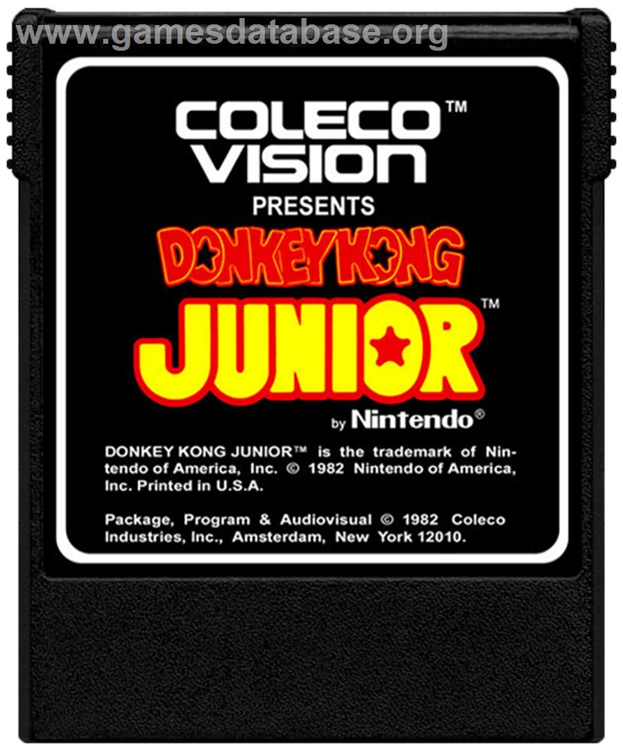 Donkey Kong Junior - Coleco Vision - Artwork - Cartridge
