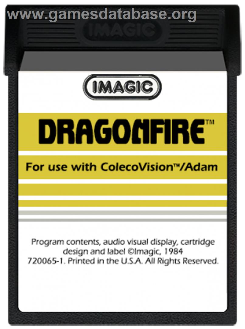 Dragon Fire - Coleco Vision - Artwork - Cartridge