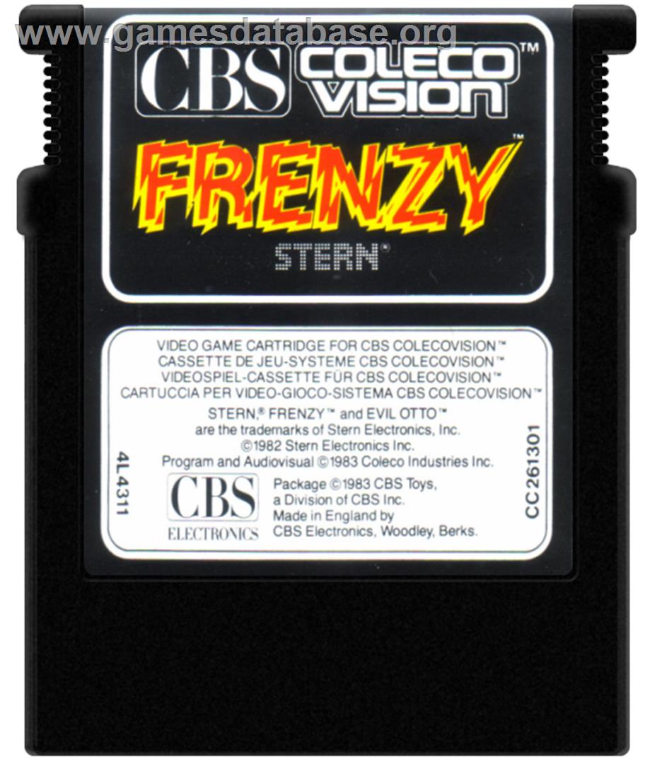 Frenzy - Coleco Vision - Artwork - Cartridge