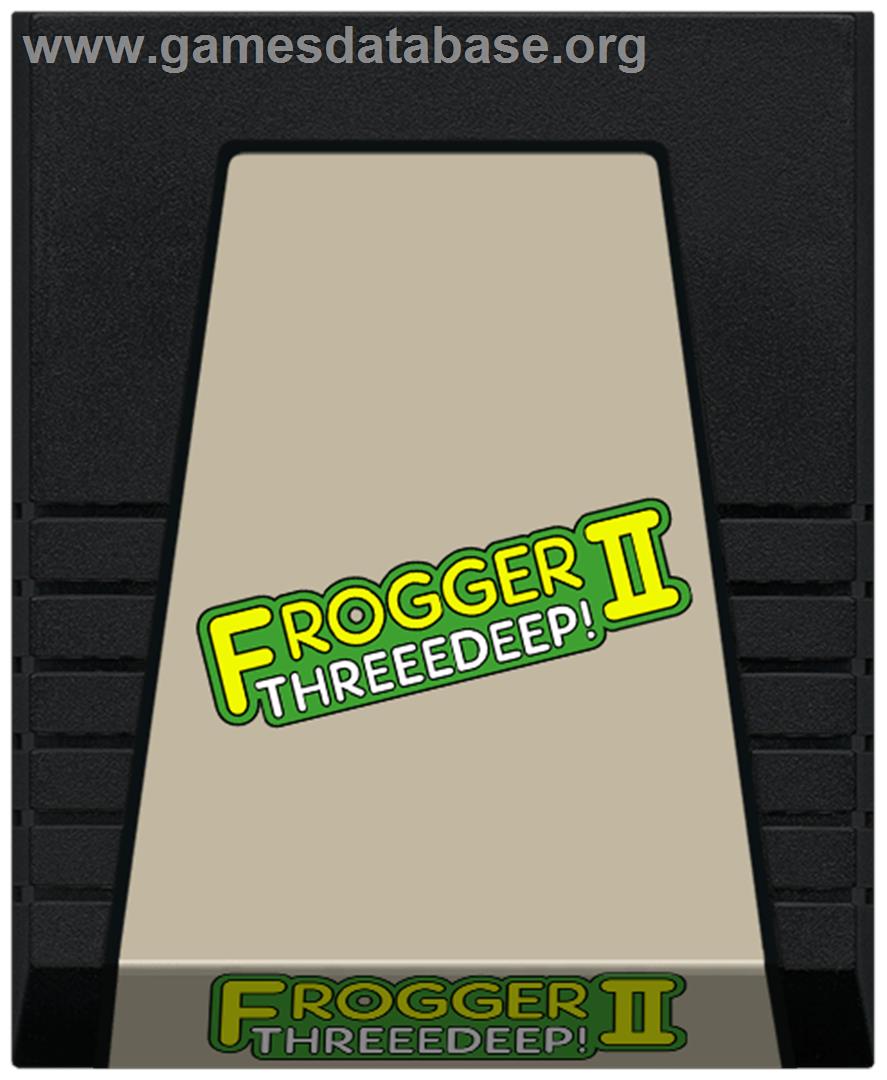 Frogger 2: Three Deep - Coleco Vision - Artwork - Cartridge
