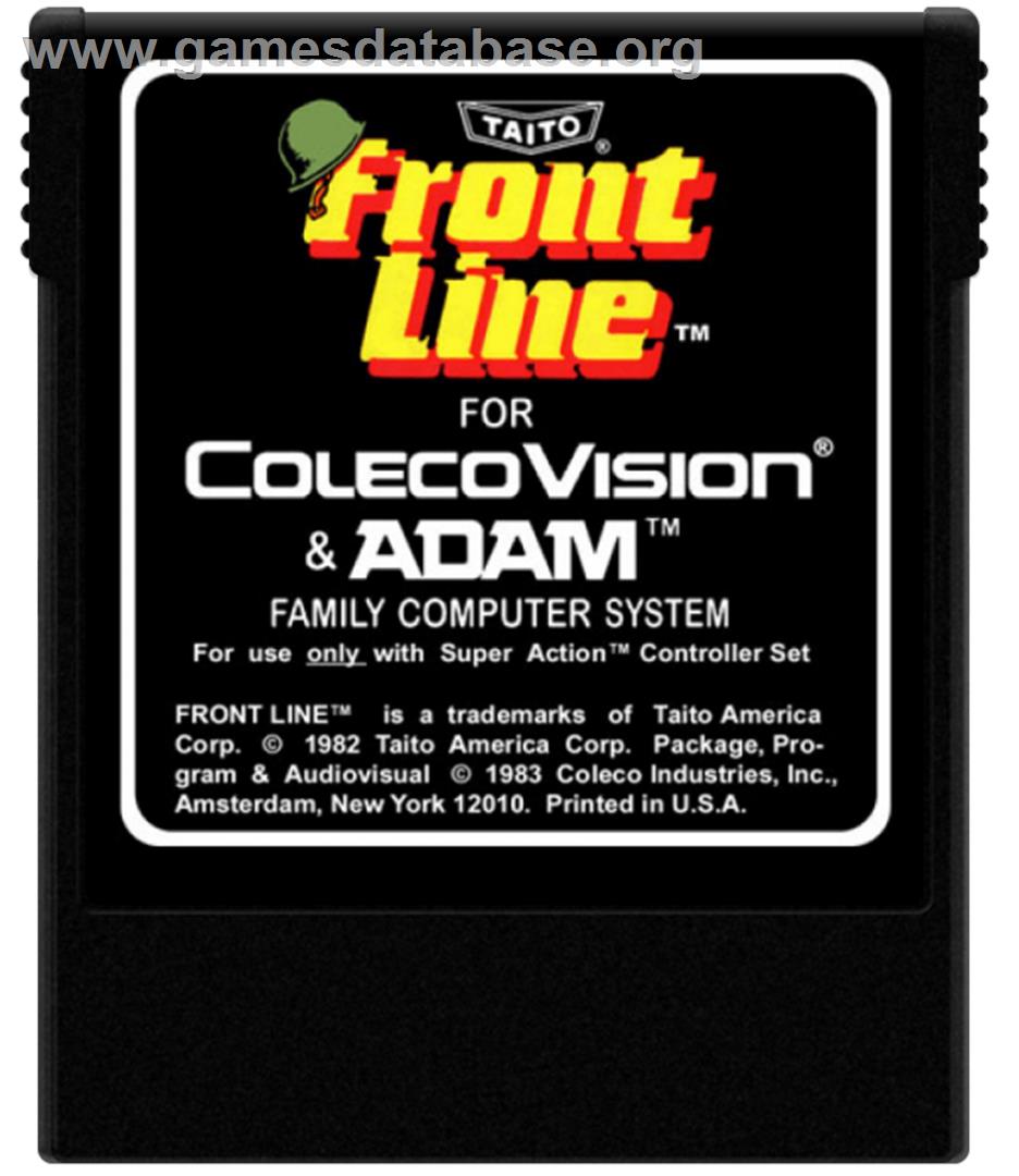 Front Line - Coleco Vision - Artwork - Cartridge