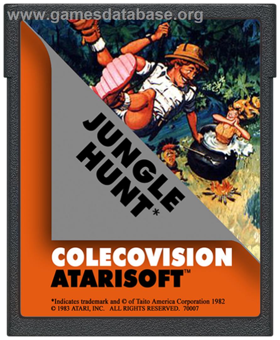 Jungle Hunt - Coleco Vision - Artwork - Cartridge
