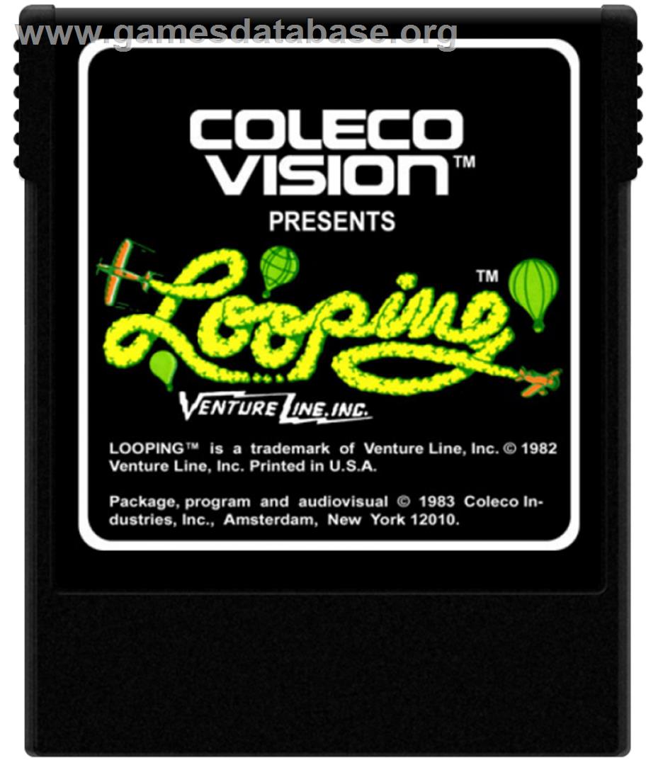 Looping - Coleco Vision - Artwork - Cartridge