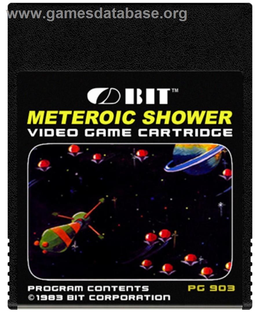 Meteoric Shower - Coleco Vision - Artwork - Cartridge